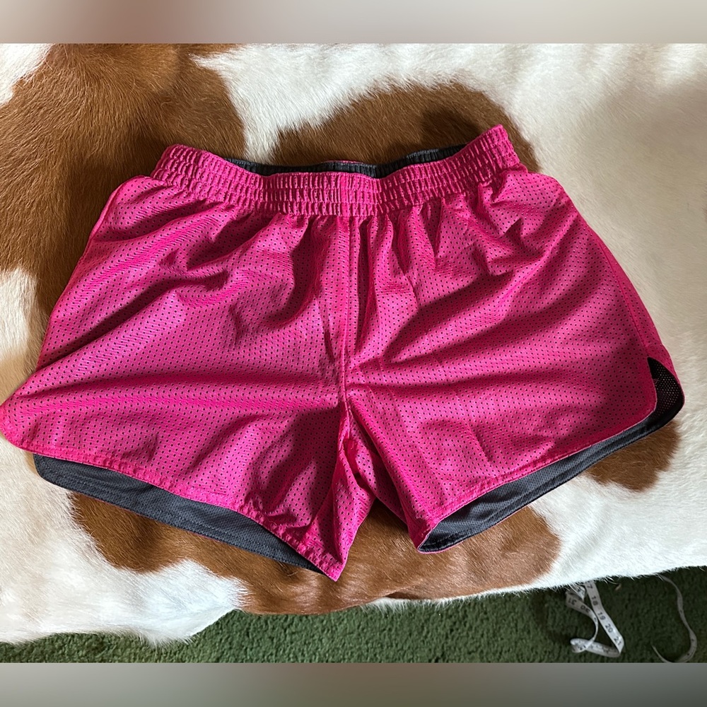 Mix & Co Pink Lined Athletic Shorts, 1X